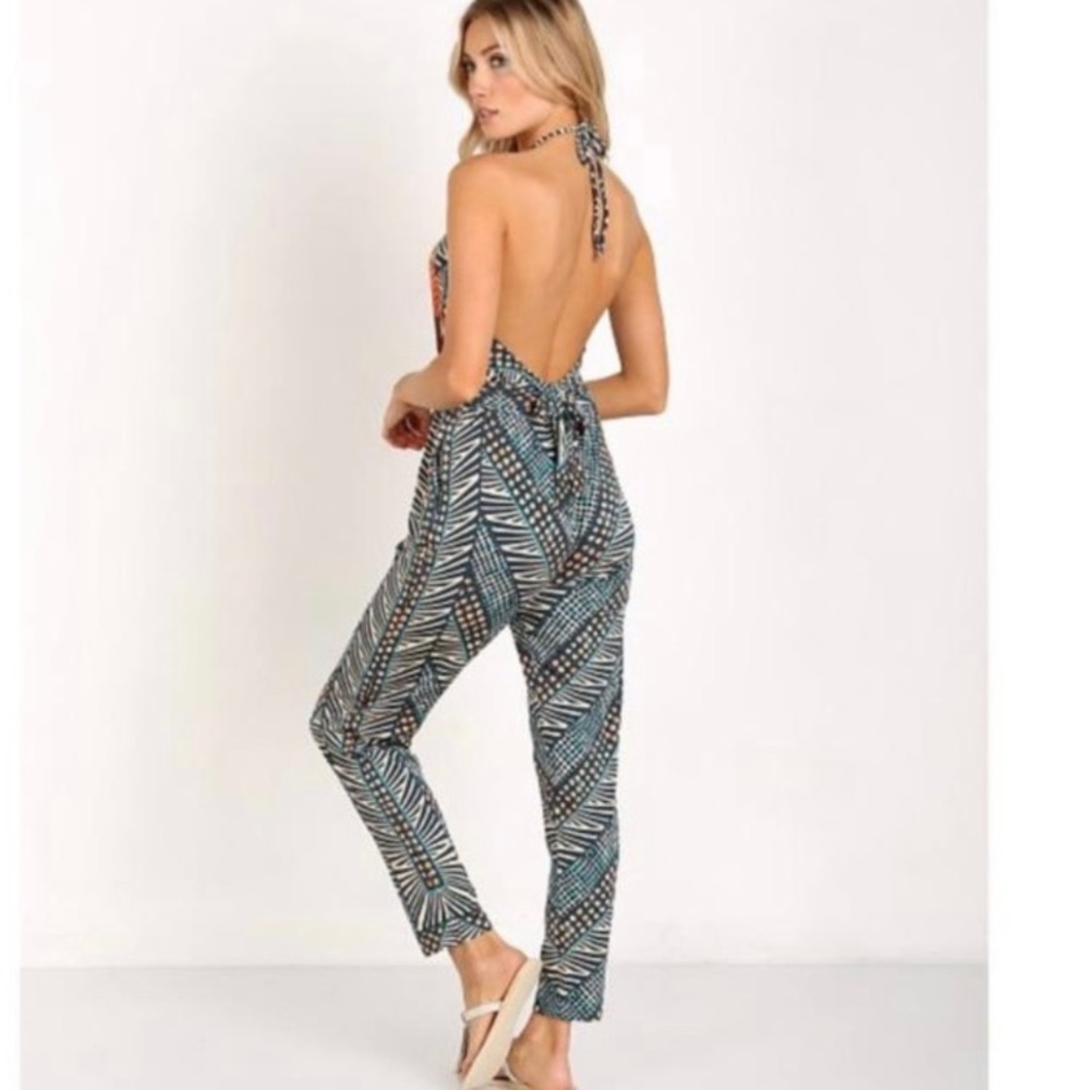 Mara Hoffman peacock jumpsuit swim size M